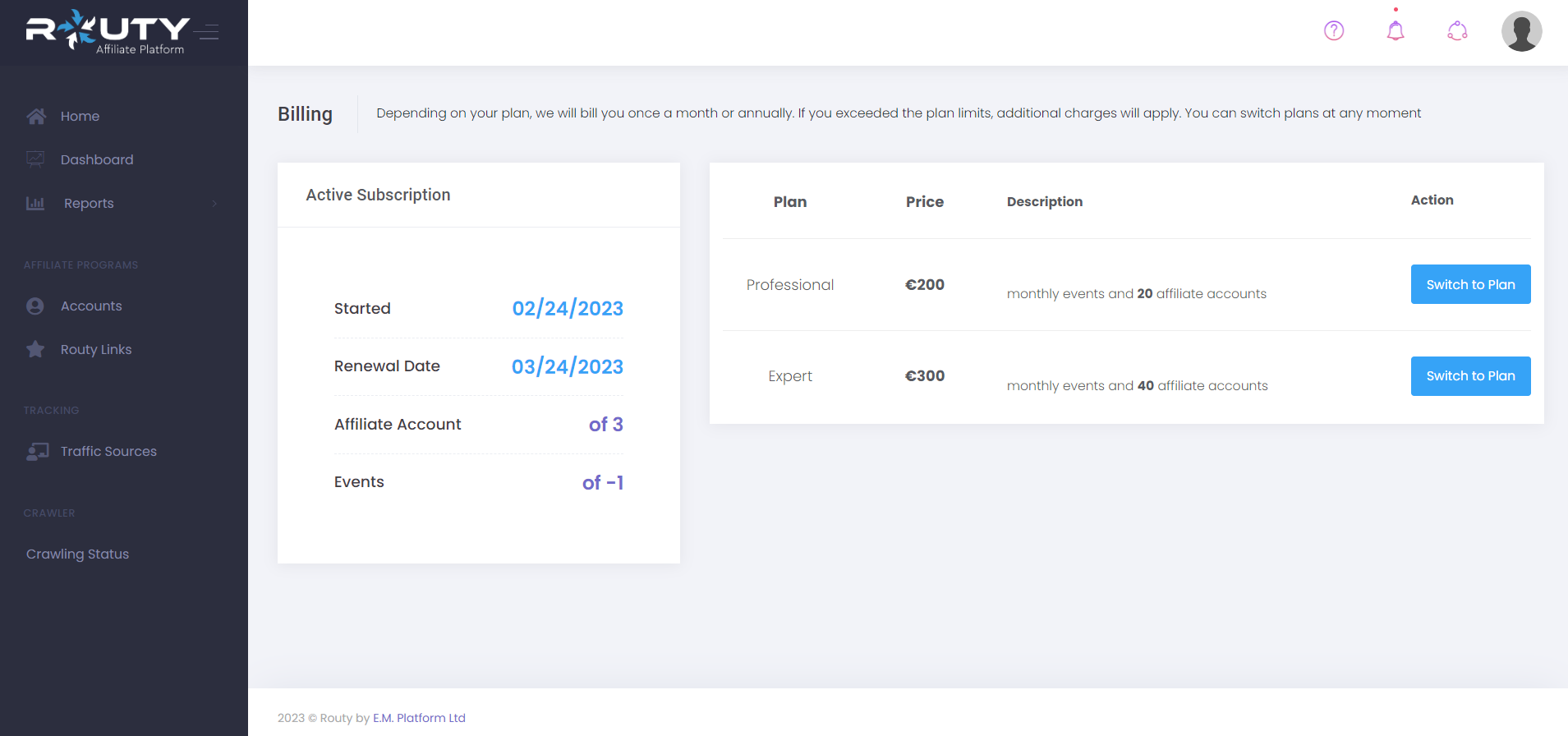 Set up your Routy Account – Routy